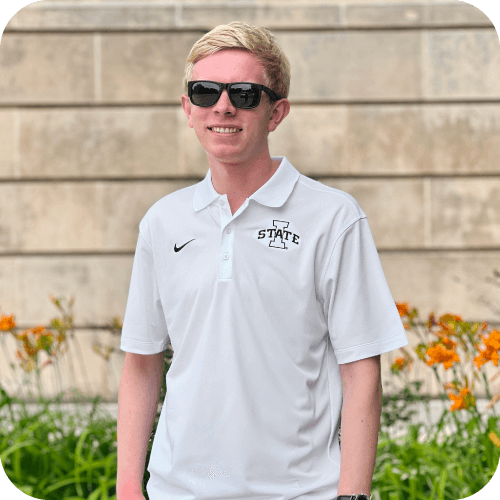 Nike I-State Dri-Fit White Polo